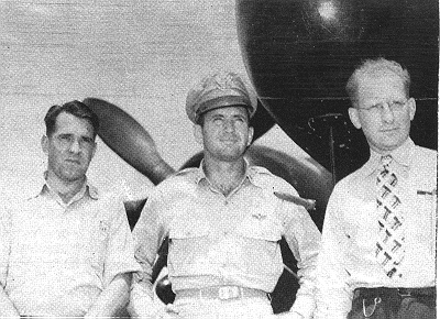 Horace Byers (right) during the Thunderstorm Project. Byers kept many of Rossby's grand plans running smoothly. They worked together for more than 20 years, first in California running an airline weather service, then at MIT, in the US Weather Bureau, and finally at the University of Chicago. In 1956, Time described Byers as "the backstop to a genius."