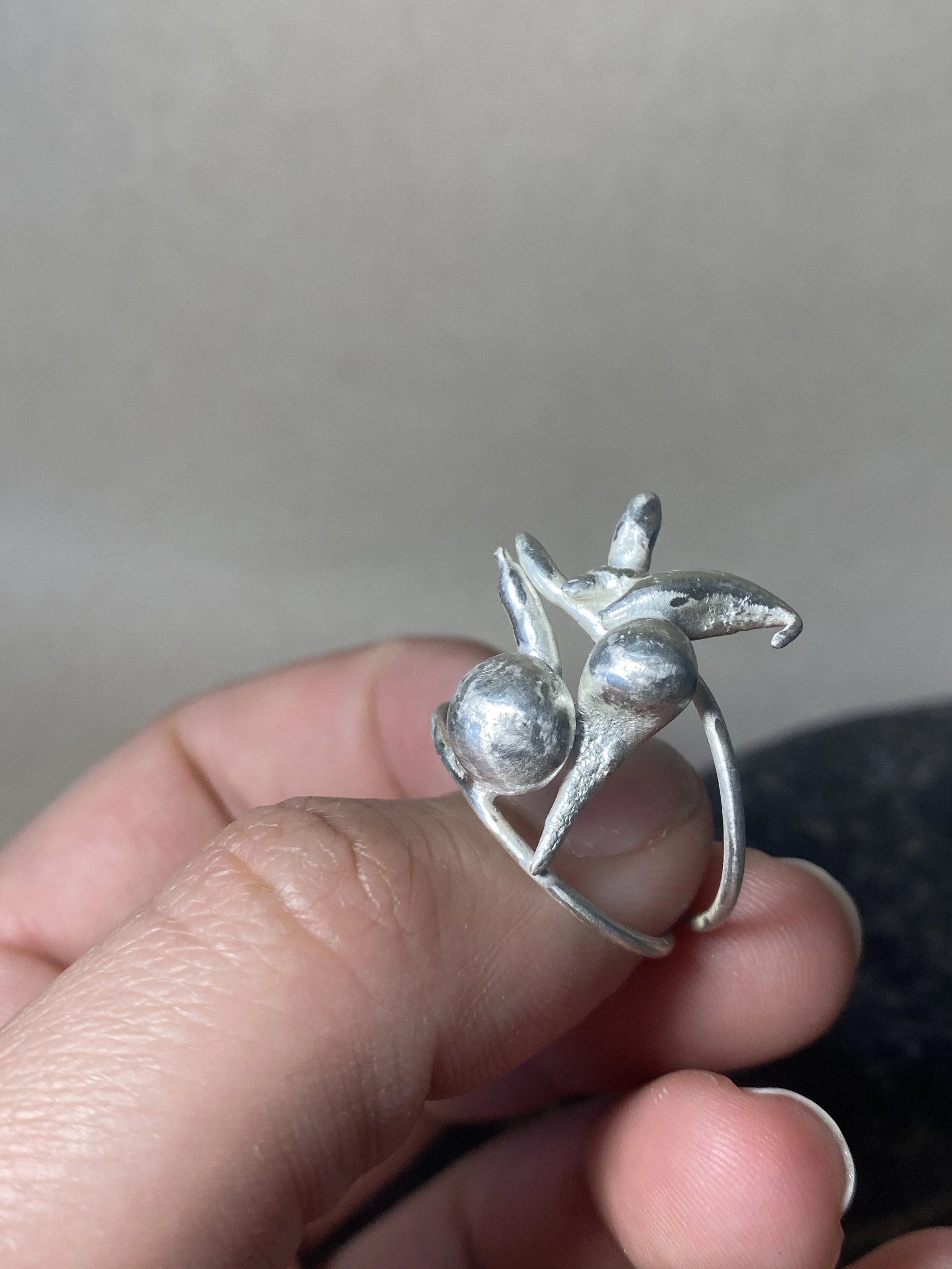  Up-cycled Silver  Water Casting/Slow Pouring  Handmade  2020 