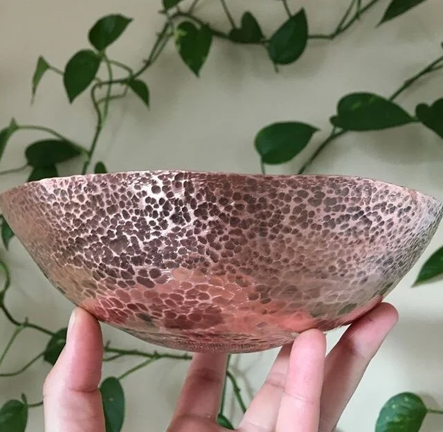  Copper &amp; Patina  Hand-formed Bowl 