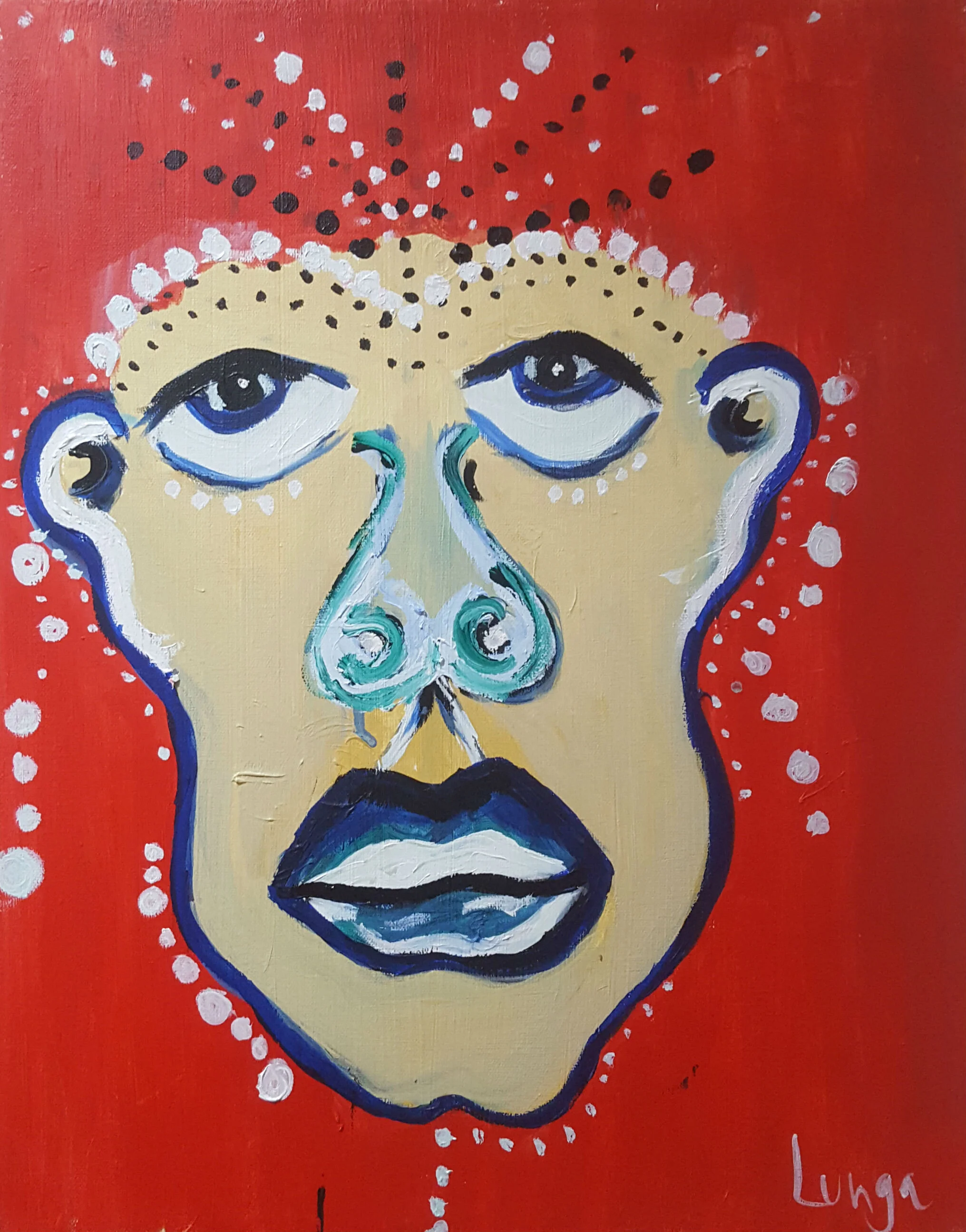  Acrylics, canvas.  20 x 16  2018 