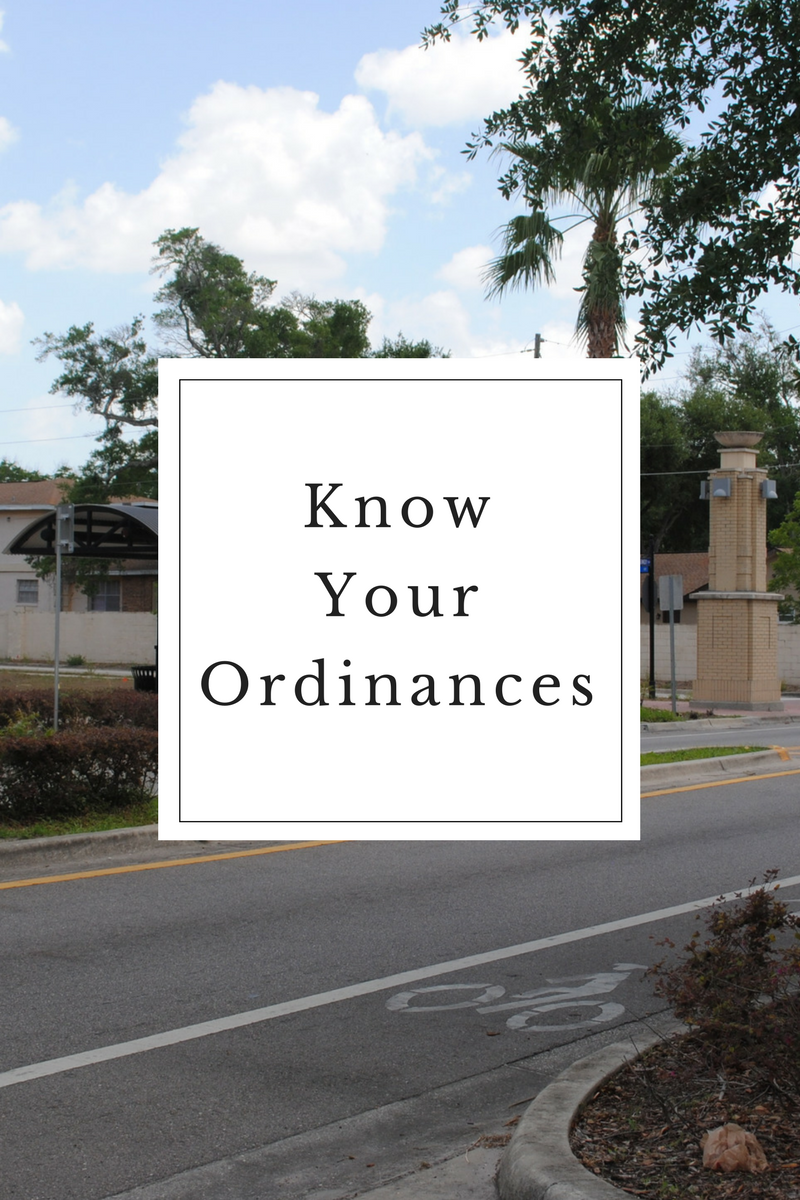 Know Your Ordinances (A Home Journey Post)