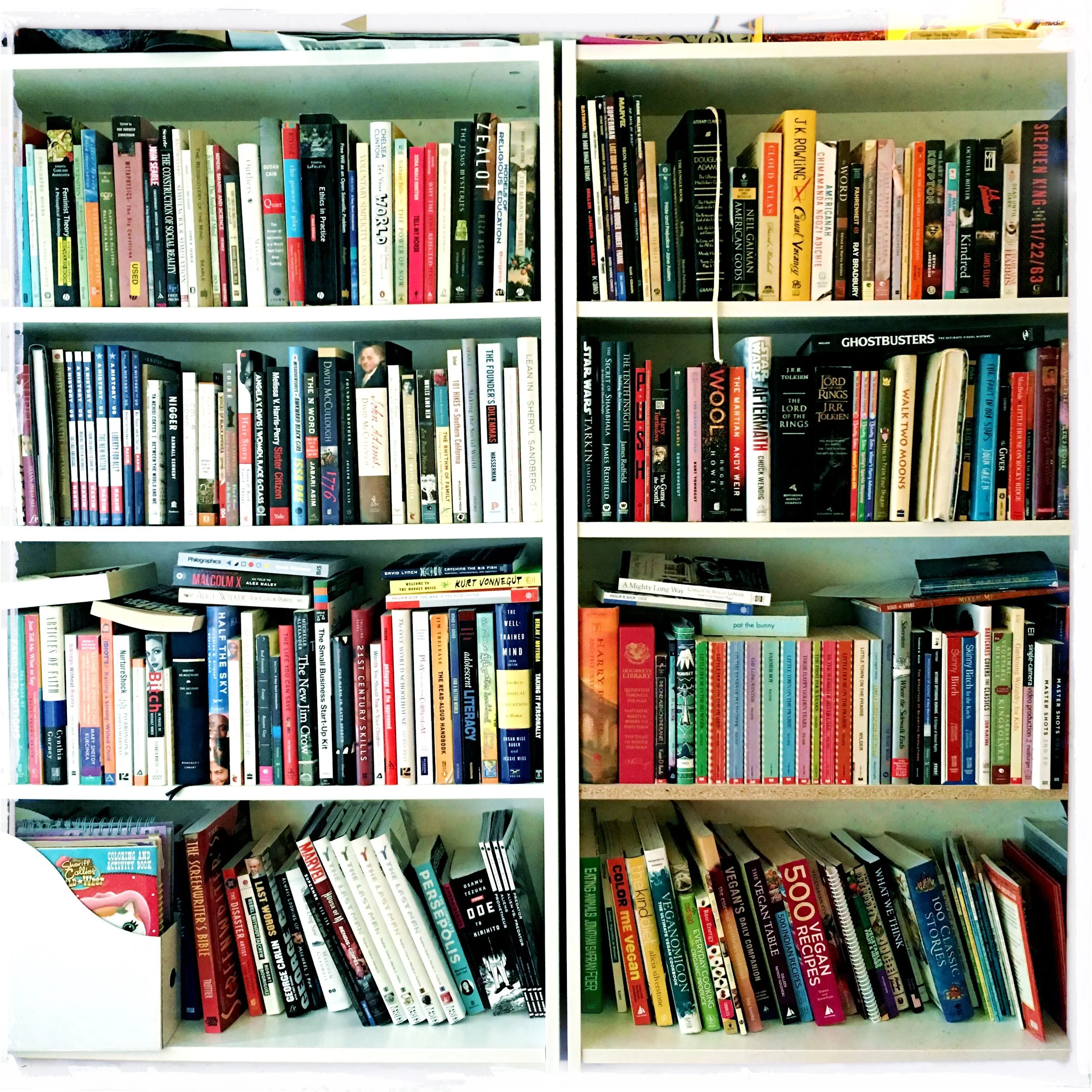 Part of my collection before I started Black & Bookish