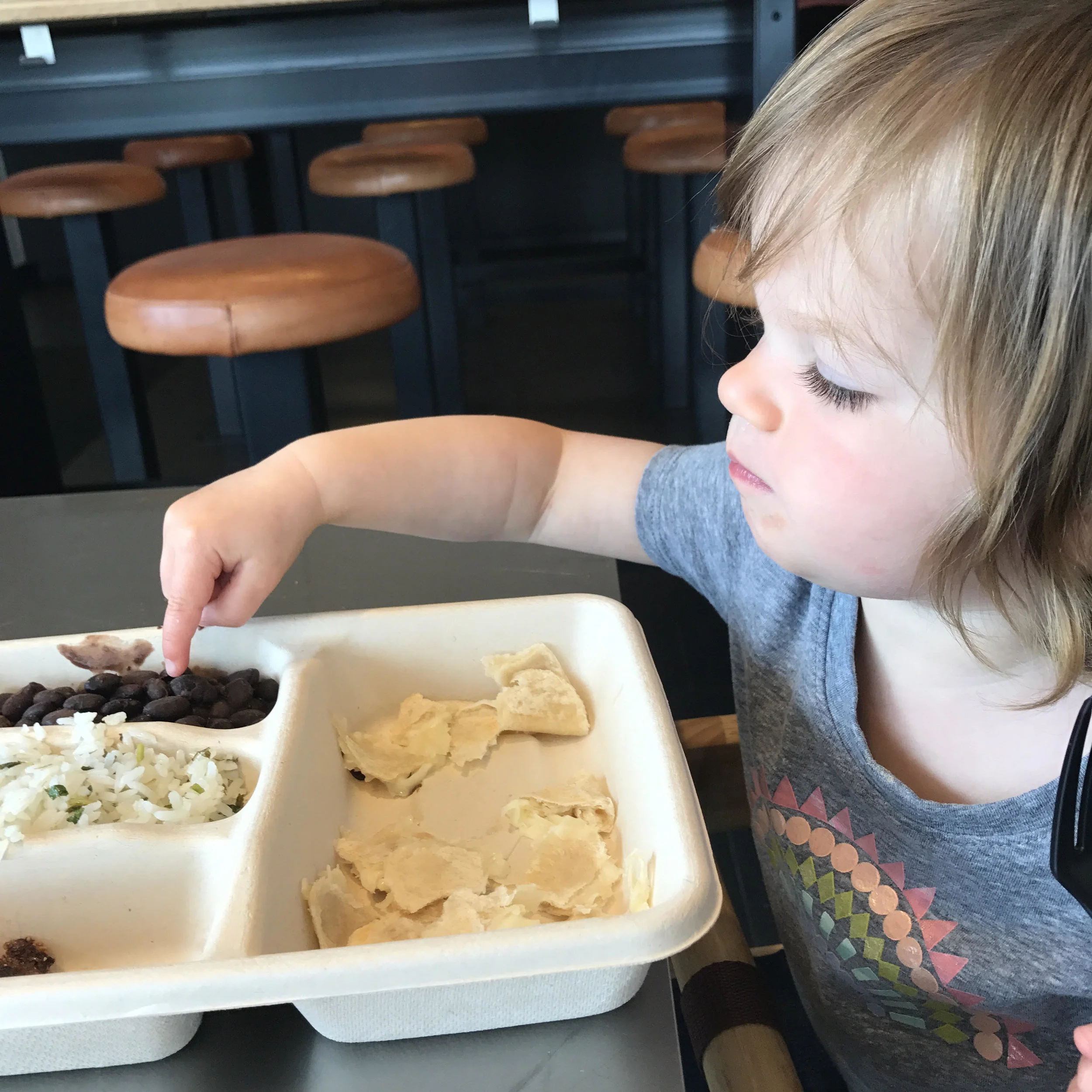 One thing I know Ava will always eat... Chipotle!