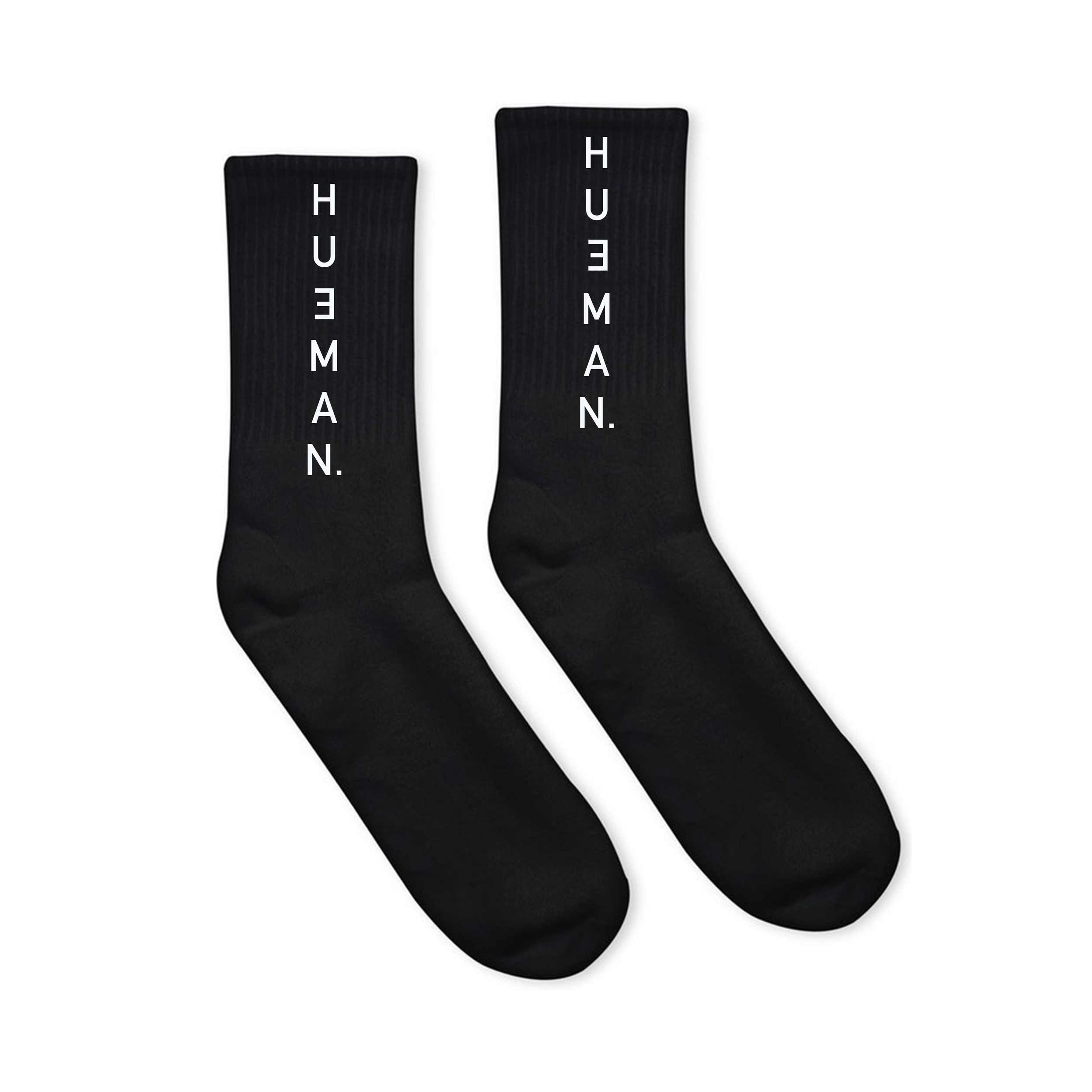 Hueman Signature Woven Crew Socks - Black