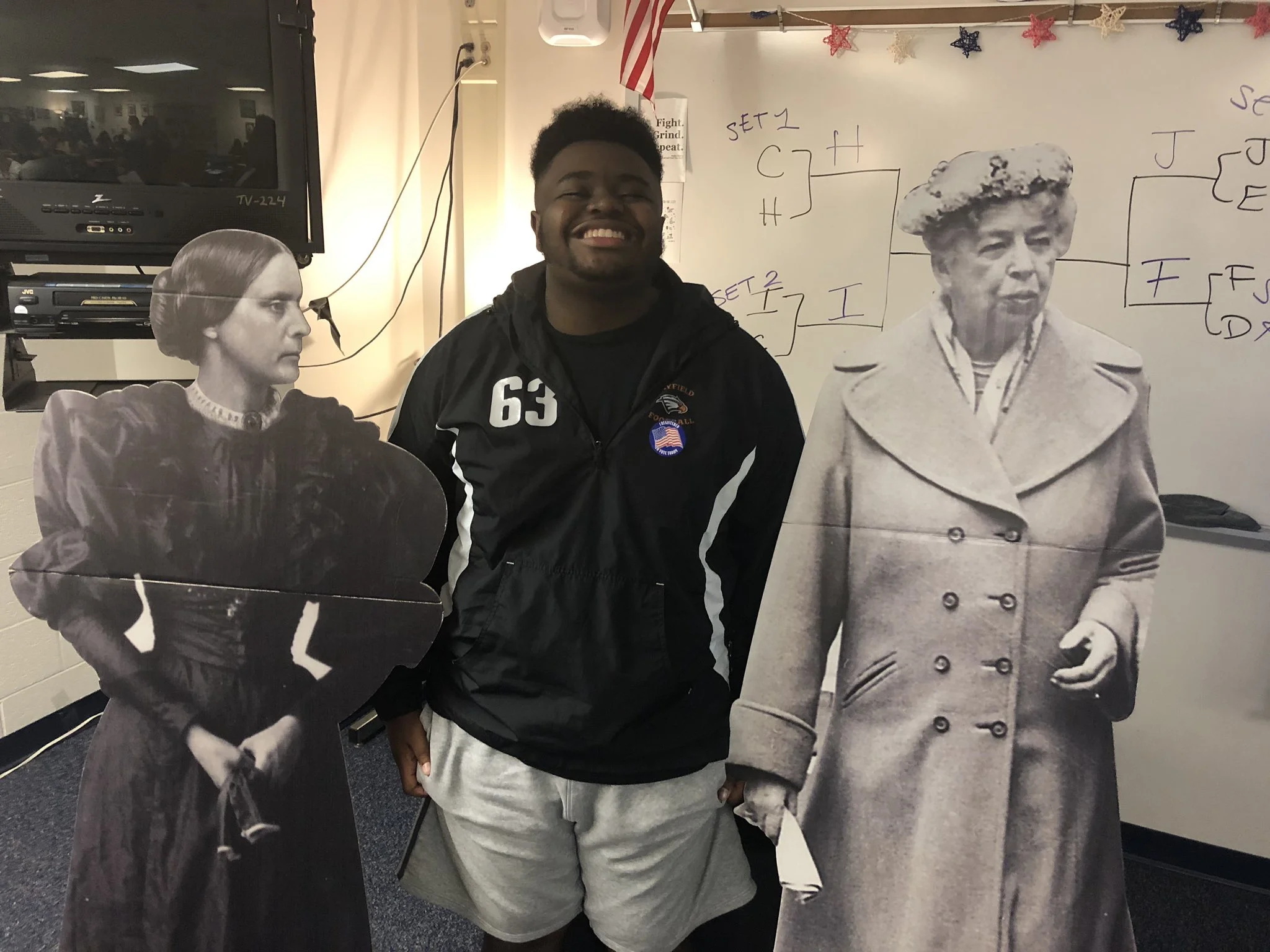 2019 Hayfield student with Eleanor and Susan B Anthony.jpg