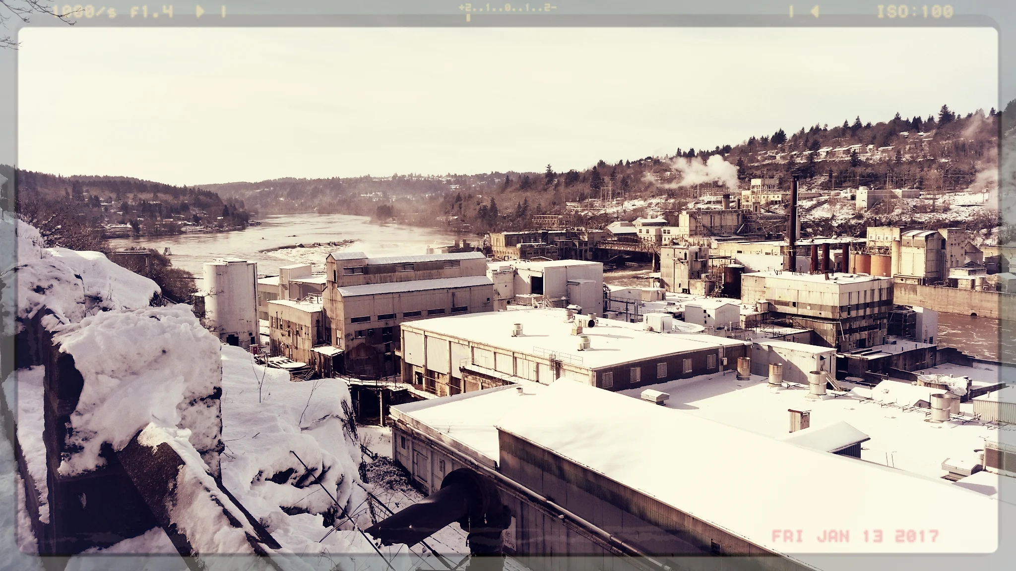 Willamette Falls Oregon City, Oregon Jan 2017
