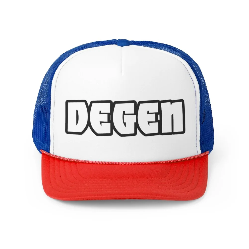 DEGEN Crypto Trucker Caps — The 16oz. Canvas