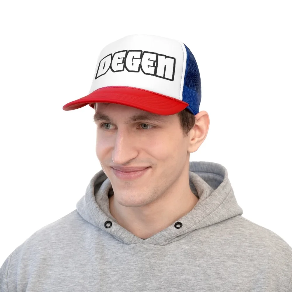 DEGEN Crypto Trucker Caps — The 16oz. Canvas