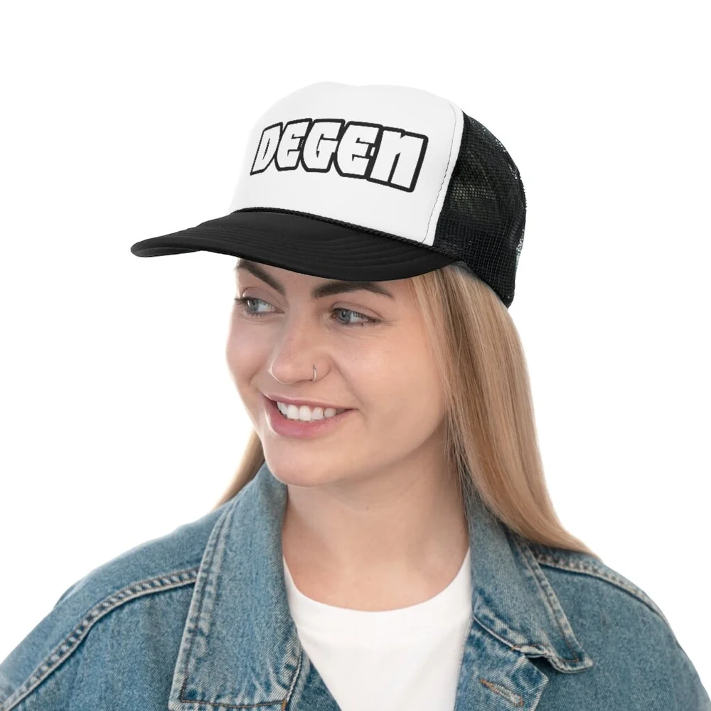 DEGEN Crypto Trucker Caps — The 16oz. Canvas