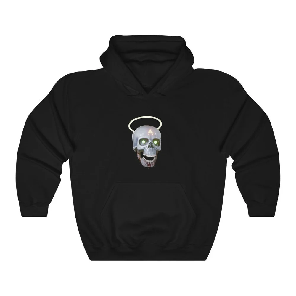 cavaria skull and cross designed hoodie