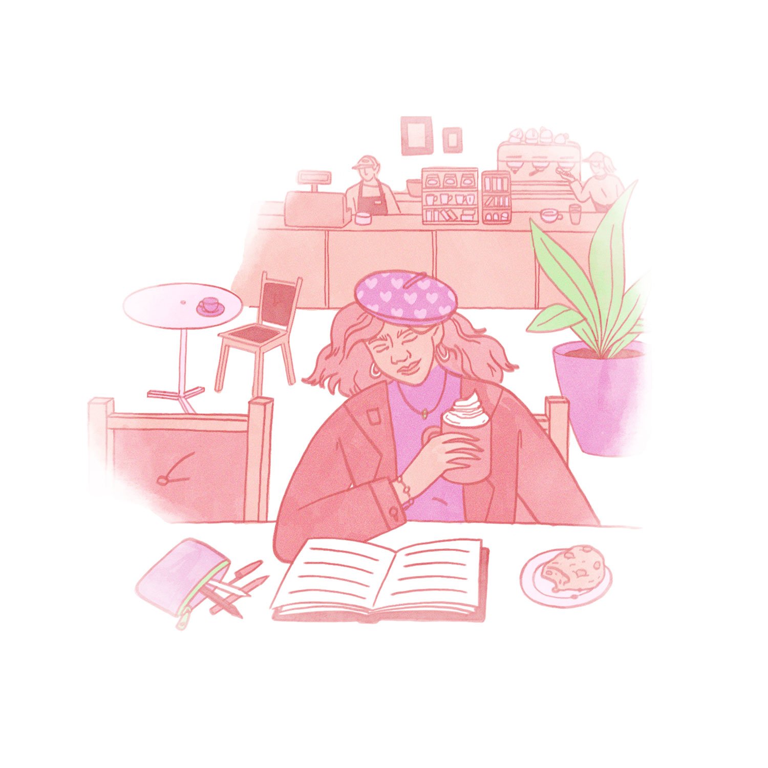  Personal: “Self care” series spot illustration, December 2019 