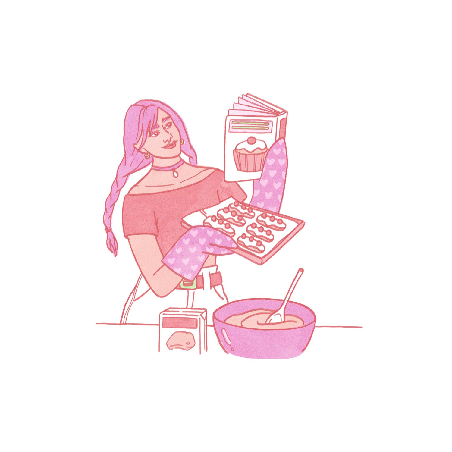  Personal: “Self care” series spot illustration, December 2019 