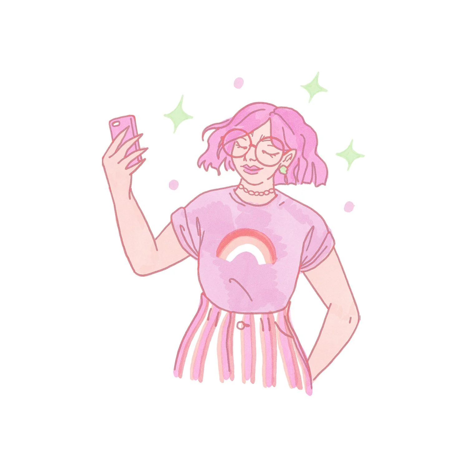  Personal: “Self care” series spot illustration, December 2019 