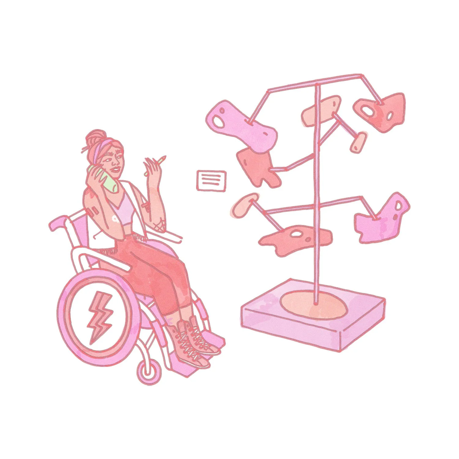  Personal: “Self care” series spot illustration, December 2019 