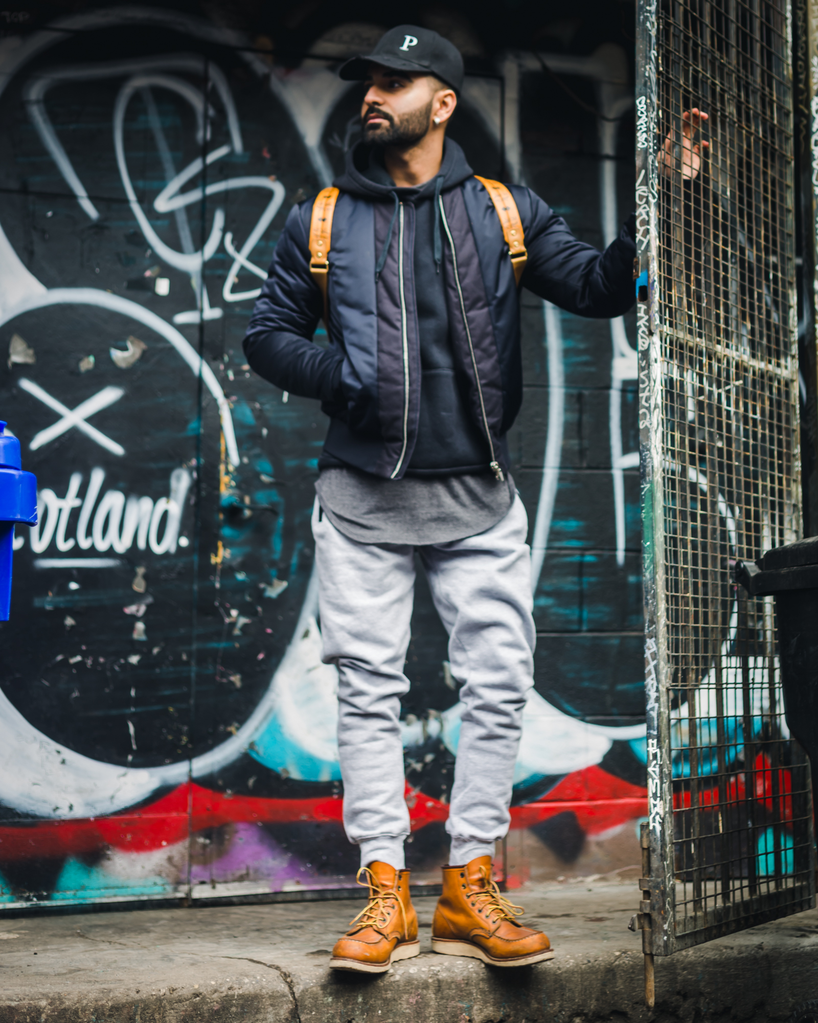 Jaideep (CEO of Parer) rocking both the charcoal scoop tee and mist grey joggers.