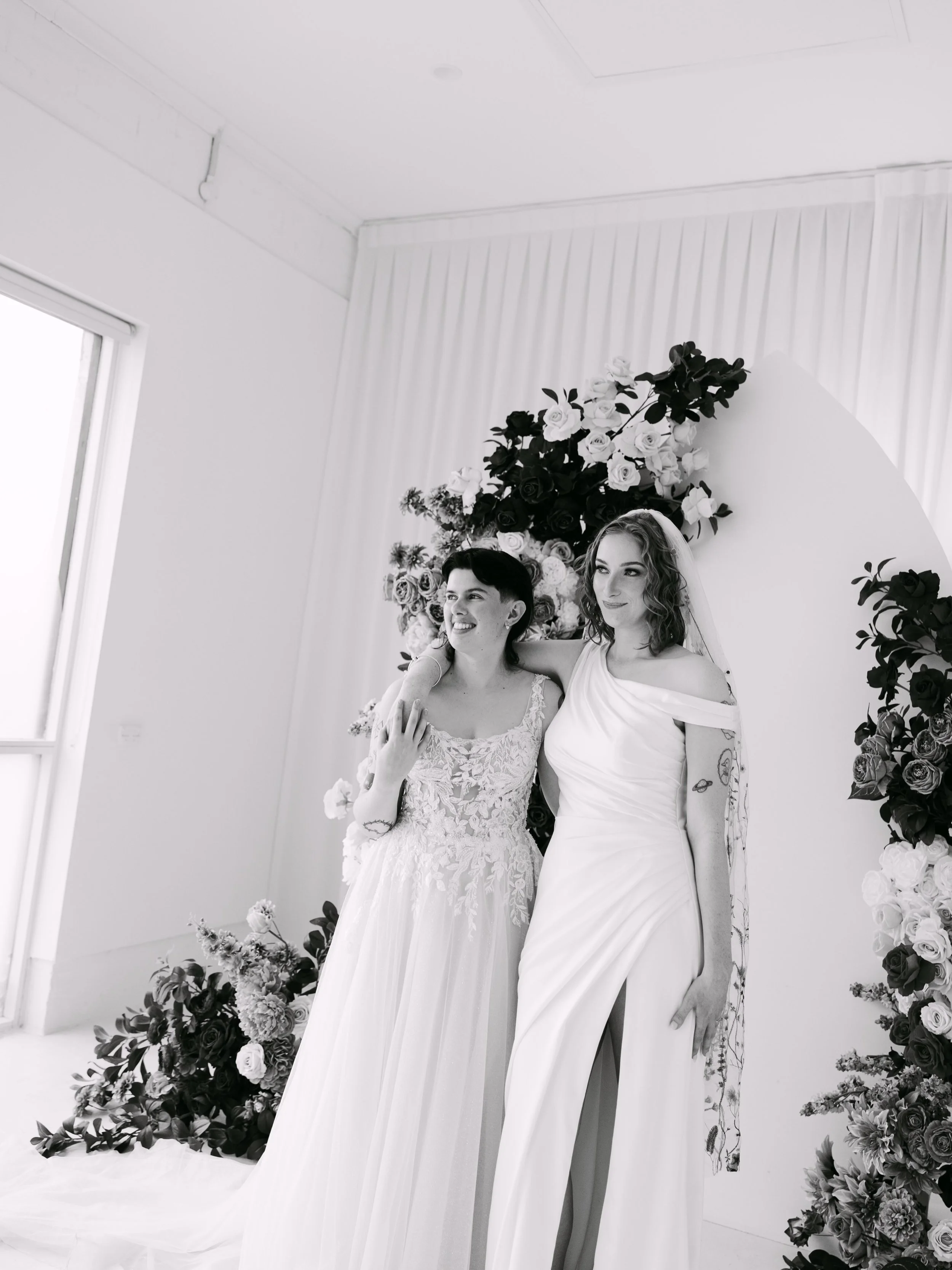 Ebony + Lucy - all wifed up yesterday at the chapel of love 💍💍💘
Chapel - @faithwoodchapel 💒
Celebrant - @amy_harrison_celebrant 🤵🏼&zwj;♀️