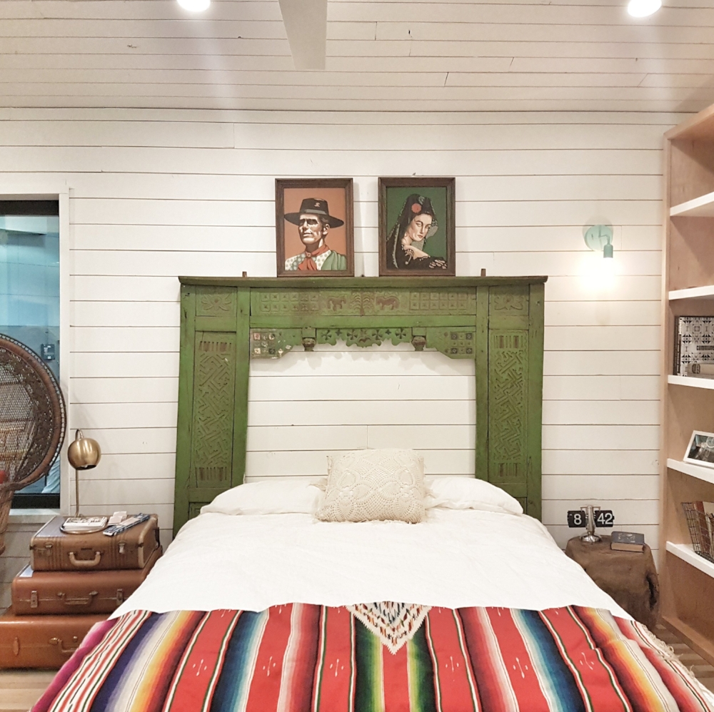 Inside the Joshua Tree-themed tiny home by Kim Lewis at Dwell on Design.