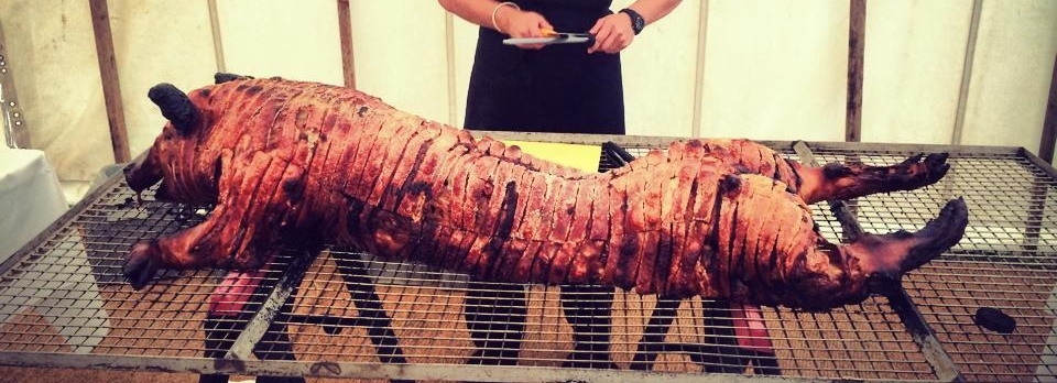 Hog Roast with perfect crackling.