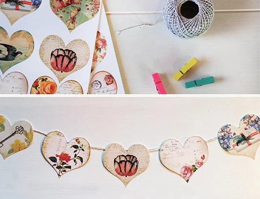 Valentine Heart Bunting