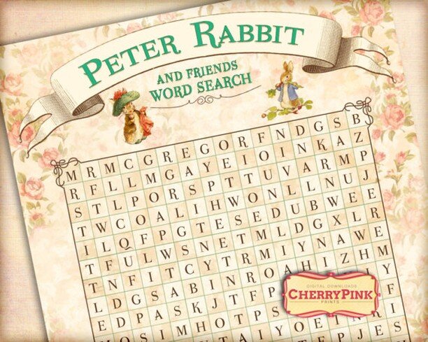 Can you find them all?⁠
.⁠
.⁠
.⁠
.⁠
.⁠
#partyprintable #wordsearch #nerd #games #printable #peterrabbit