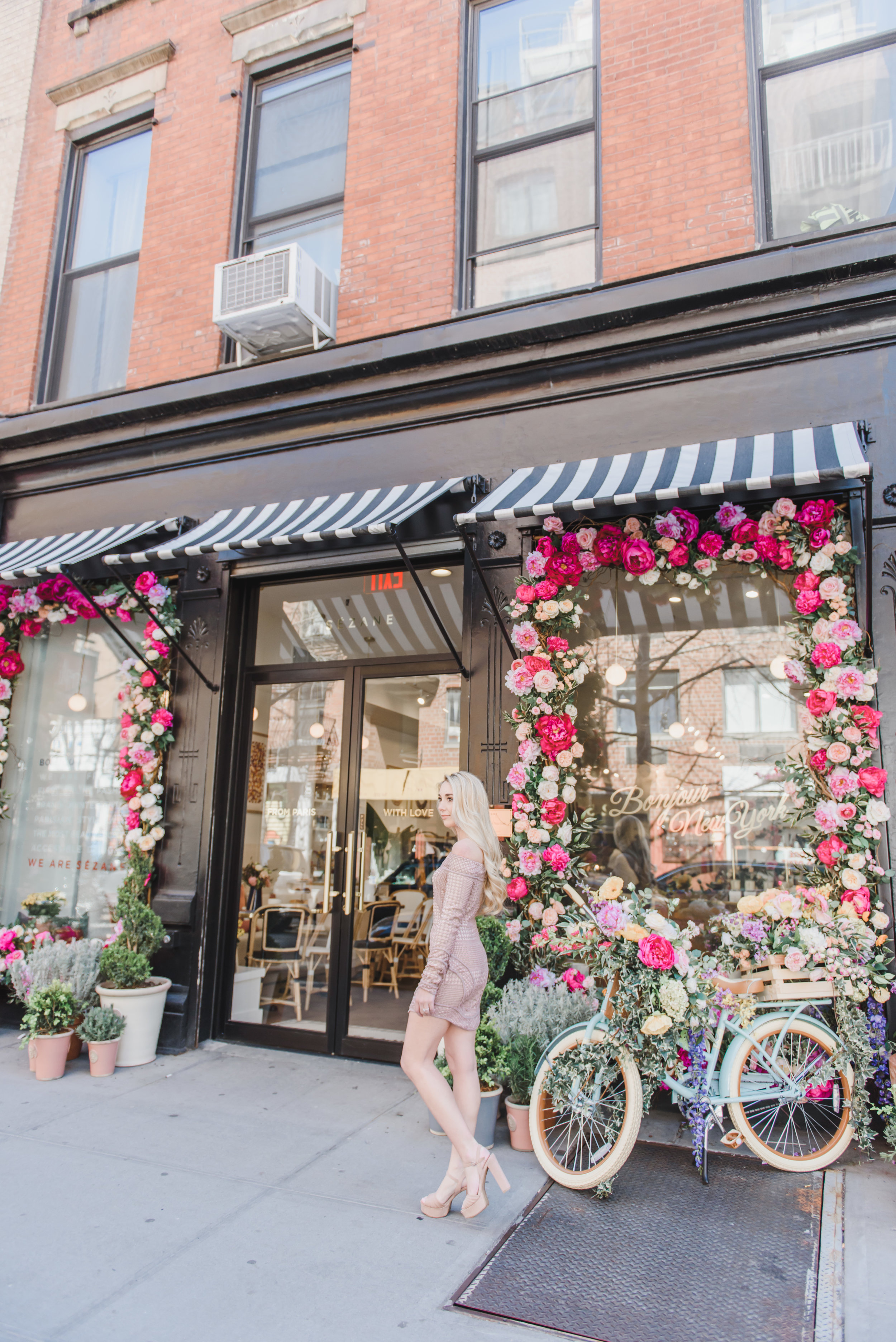 Off the Shoulder Bodycon Dress in NYC — Anna Elizabeth