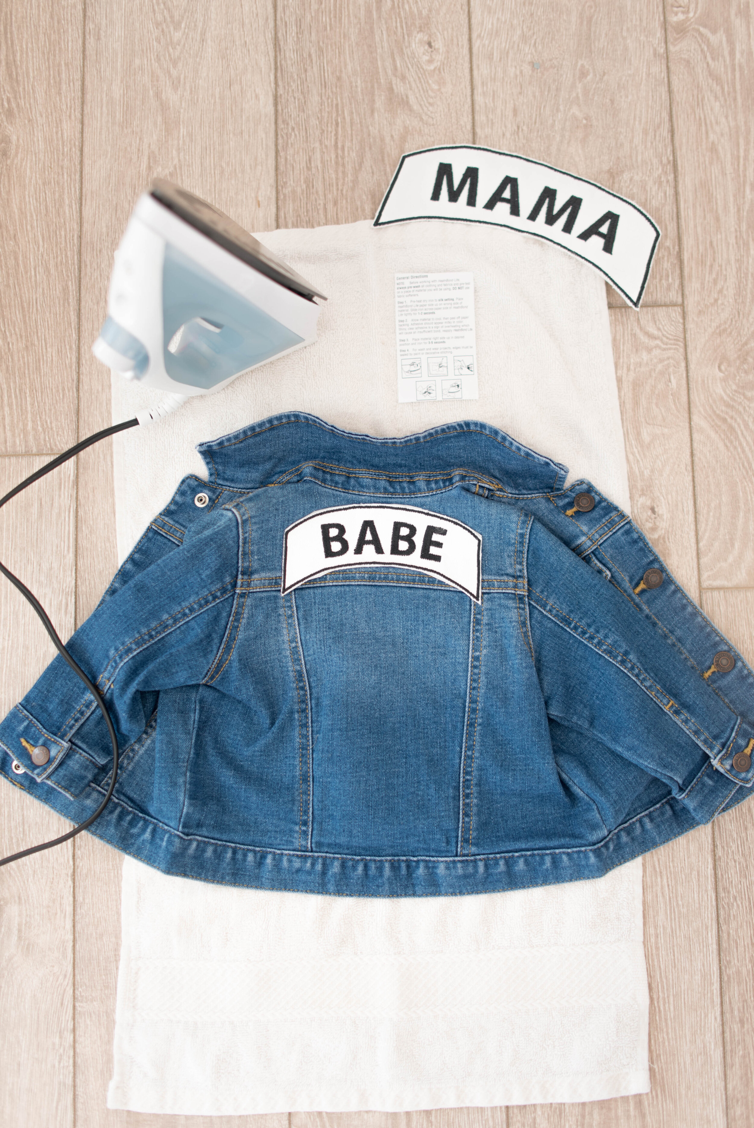 mama and babe denim jacket