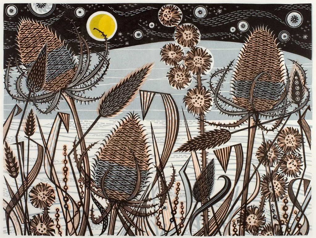 Angie Lewin 'Lakeside Teasels'