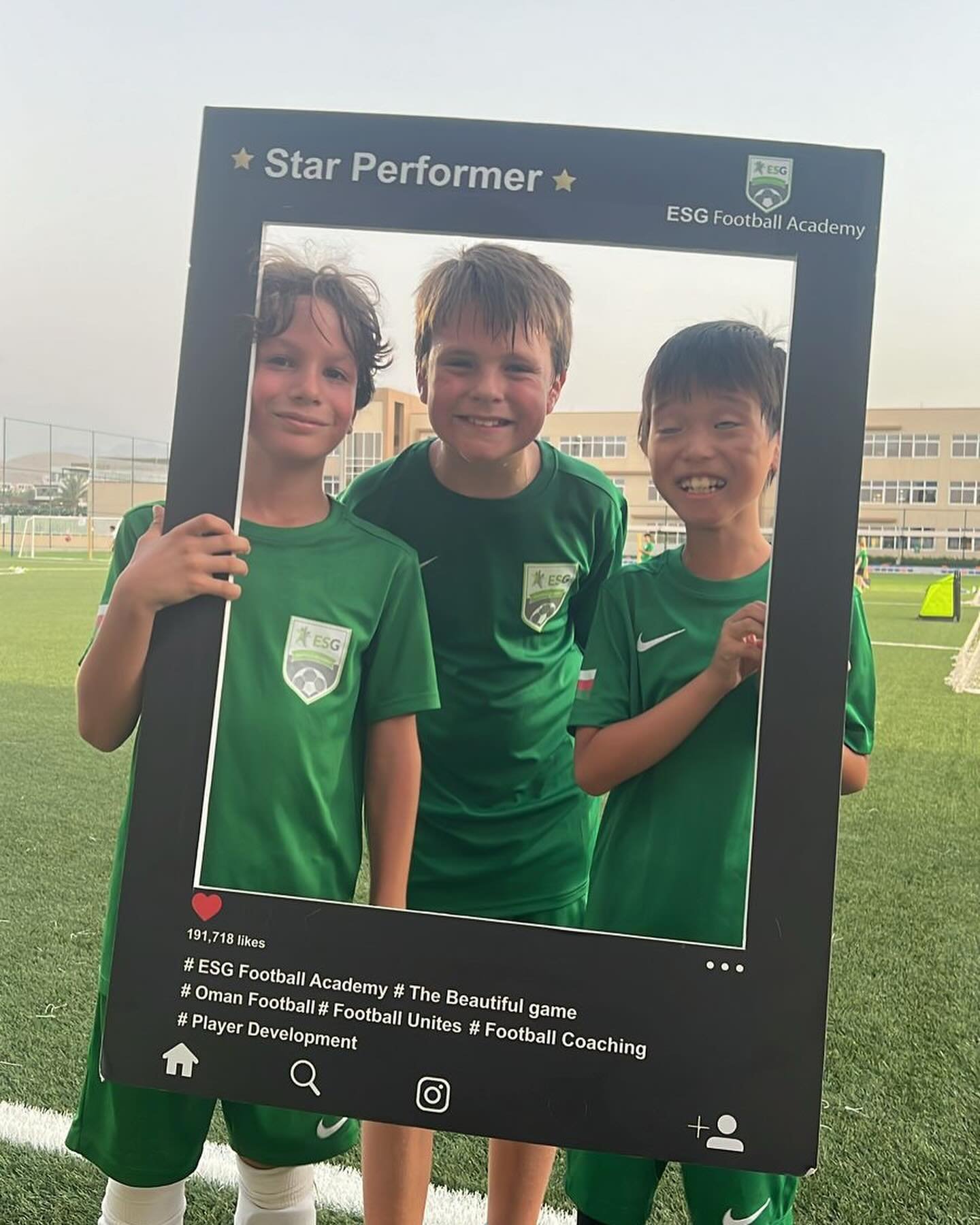 ESG Football Academy Star 💫 Performers from Term 4 , Week 2.
A massive well done to you all for your efforts. 👏🏽 ⚽️💚🇴🇲👏🏽
#esgfootballacademy #starperformer #soccer #omanfootball #thebeautifulgame #lovefootball❤️⚽️ #footballunites