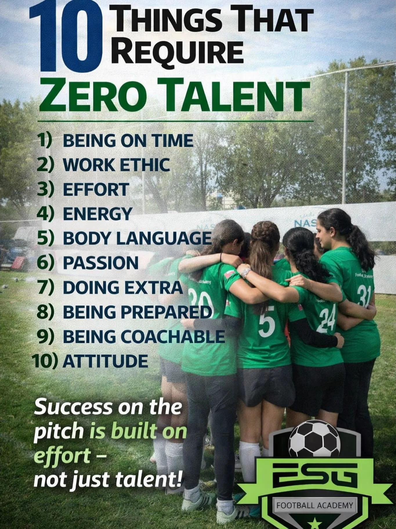 Says ESG Football Academy.👌🏽💚
#esgfootballacademy #omanfootball #footballunites #thebeautifulgame❤️⚽️ #playerdevelopment