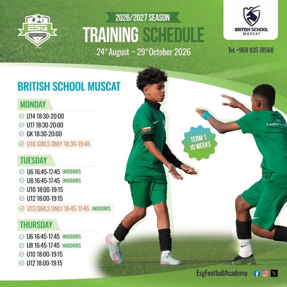 ESG Football Academy TERM 1 registration is officially OPEN .
Come and join the ESG family ! 💚
Don&rsquo;t delay, contact us to book your place and join us for what will be another epic season.

Remember it&rsquo;s strictly first come first serve so