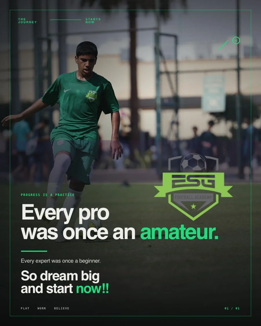 ESG Football Academy.
Lets goooooooo!!! 💪🏽 🇴🇲 💚
#esgfootballacademy #thebeautifulgame⚽️ #footballunites #playerdevelopment #omanfootball