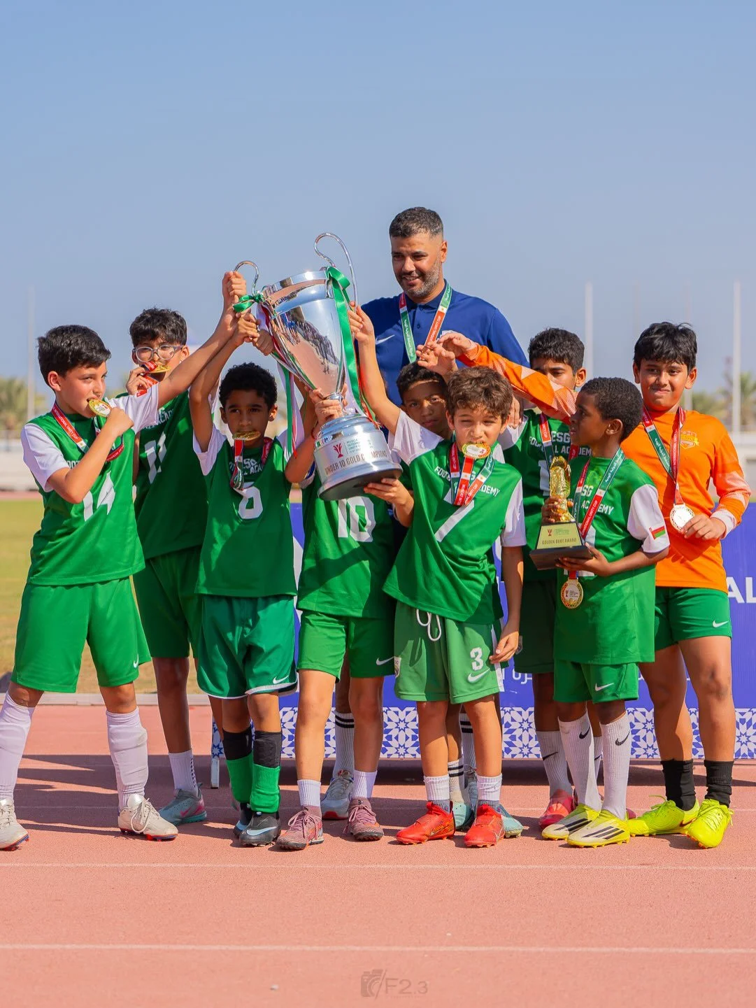 ESG Football Academy finished 4 days of action-packed football at the MIUC on a high. 
All three elite teams worked tirelessly in the testing conditions playing some very neat and tidy football throughout.
Our U12 team finished runners-up, losing in 