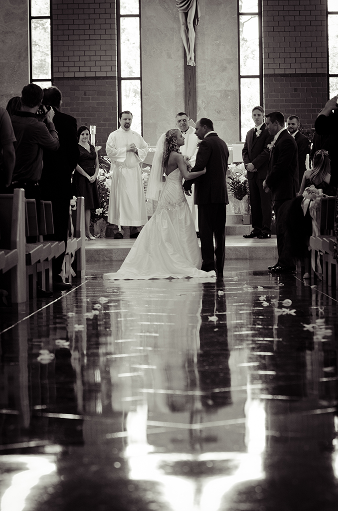 My favorite picture of my dad walking me down the aisle. Priceless!