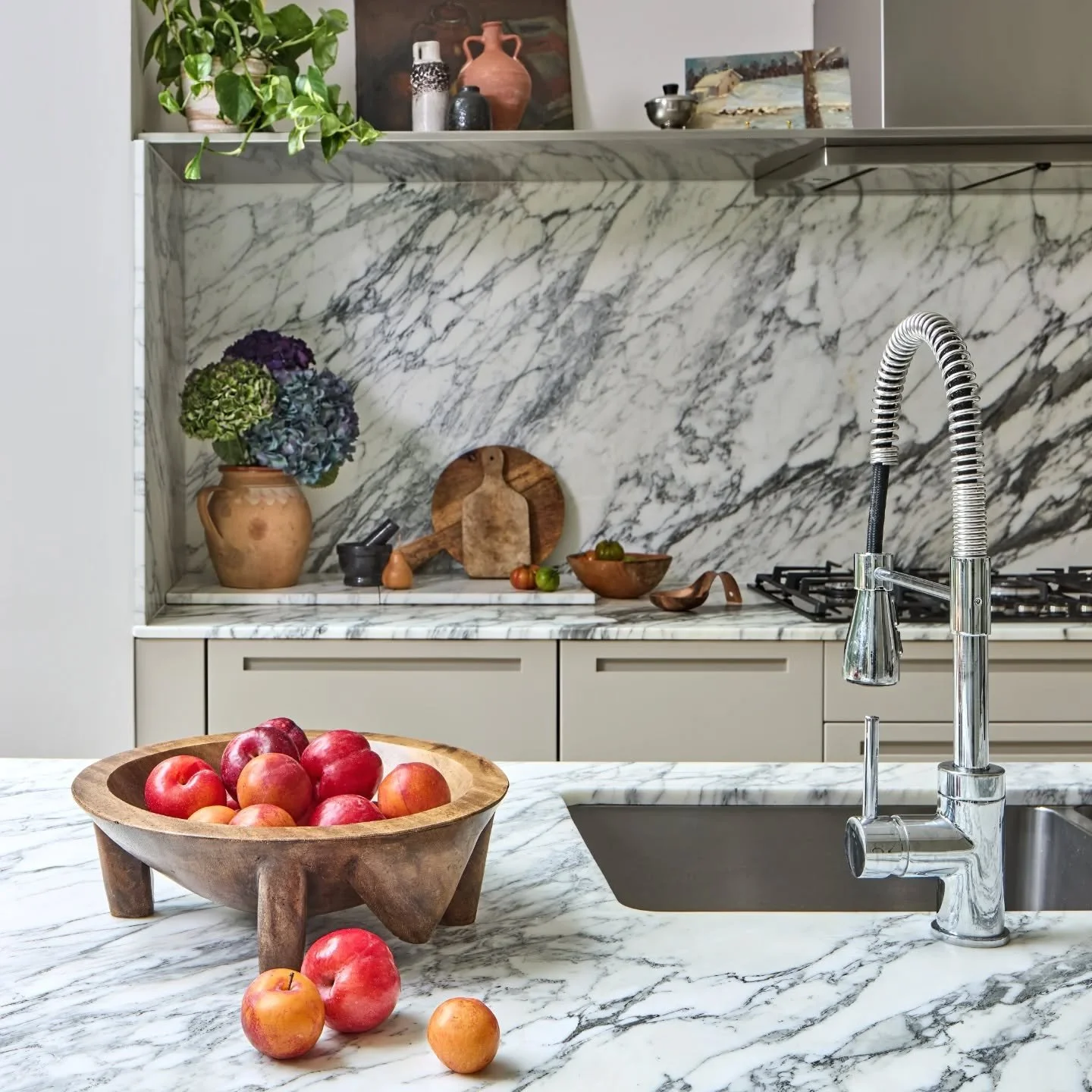 &bull; R E F R E S H &bull;

The existing kitchen at our West Hampstead Home project was 15 years old when our clients' moved in, with high gloss doors and green glass very much giving away its age. Whilst the doors showed signs of heavy wear and tea
