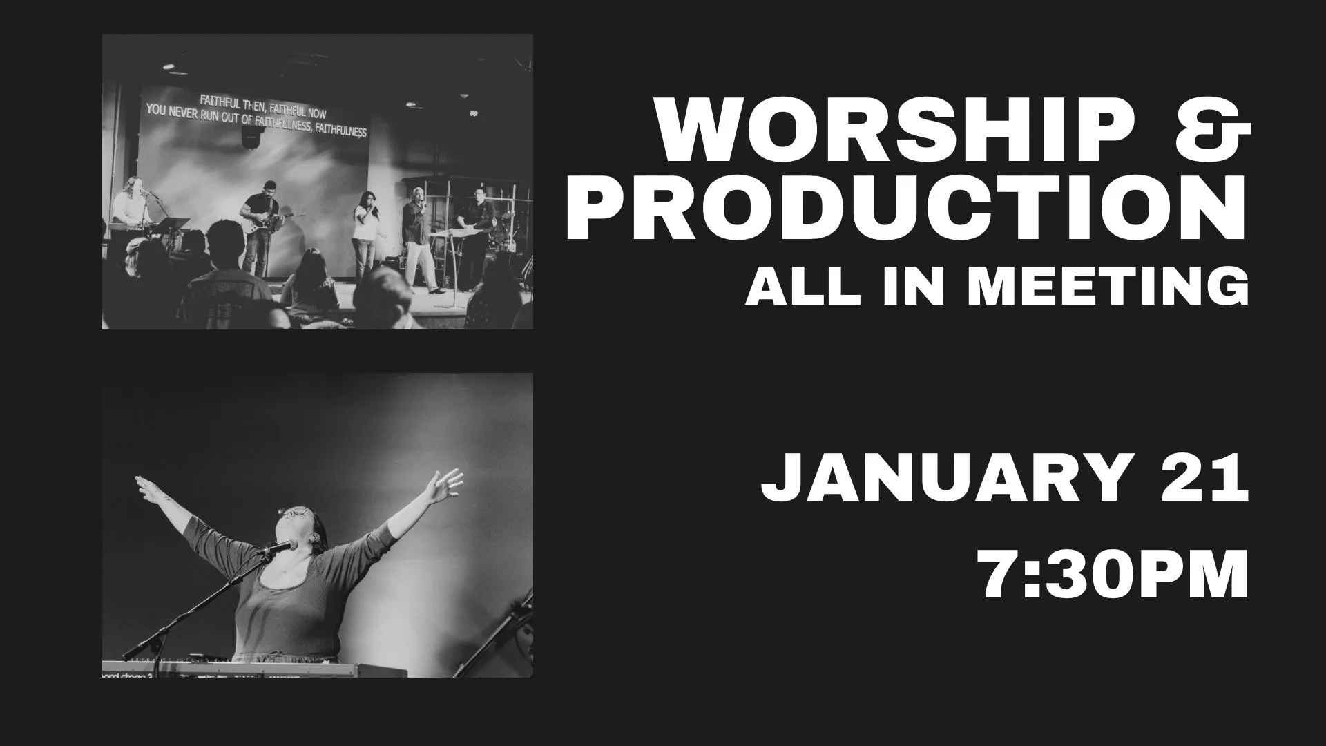 Worship and Production All In Meeting
