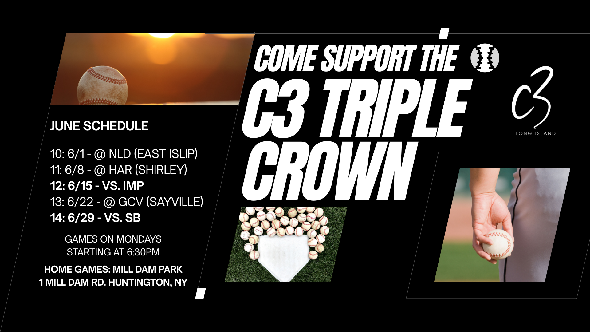 C3 Triple Crown June Game Schedule