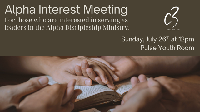 Alpha Interest Meeting