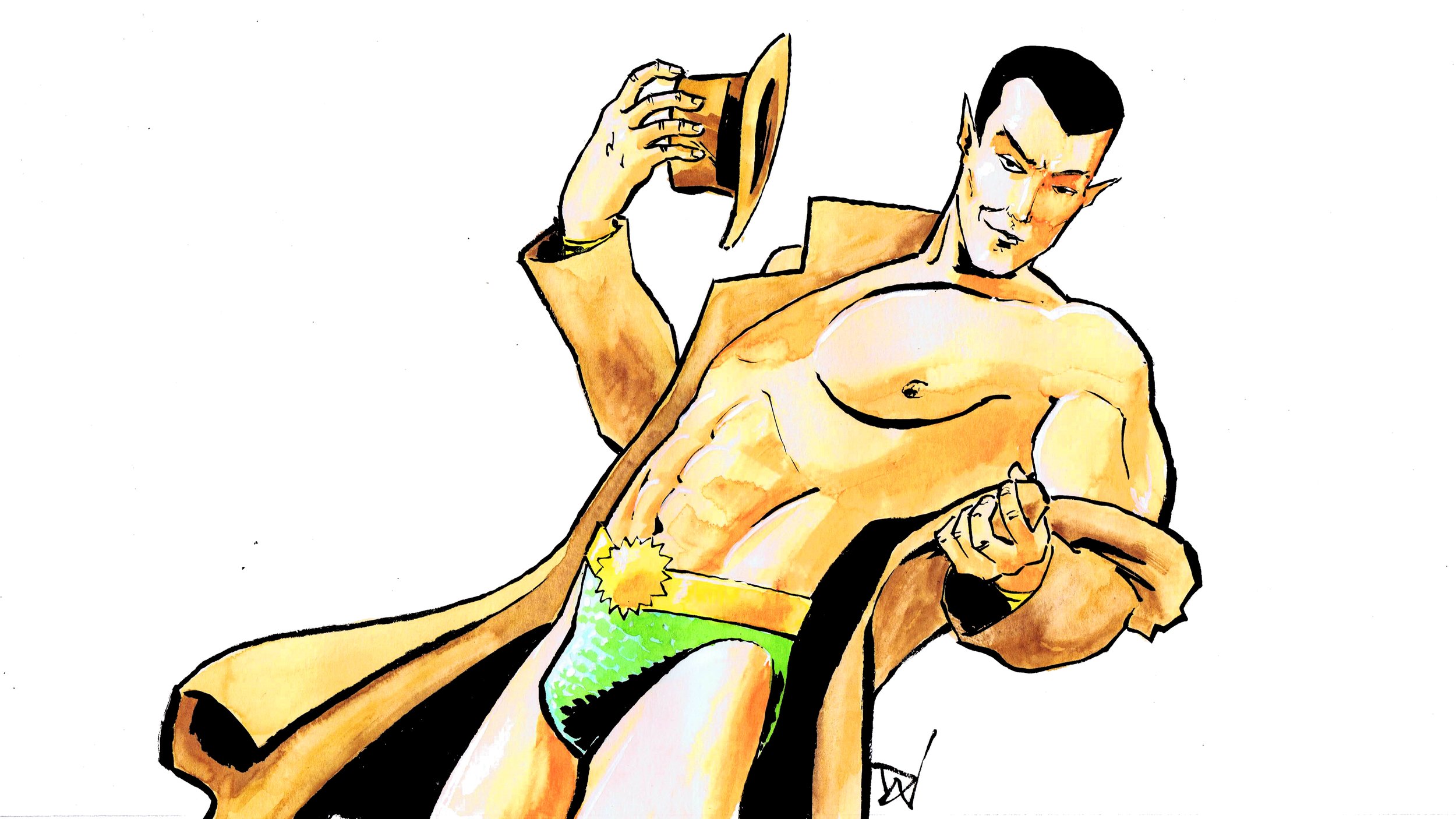Namor! Art by David Wynne
