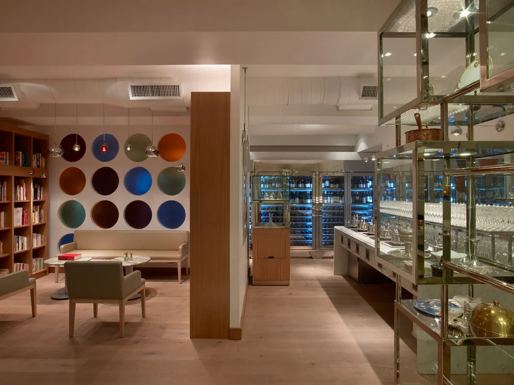 The Library displaying chefs book collection