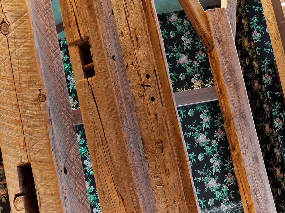 Reclaimed wood details