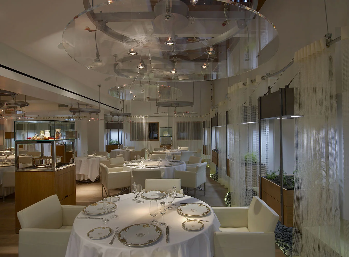 James Beard Award Interior design lighting and dining room