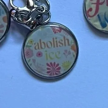 Abolish ICE Phone Charm