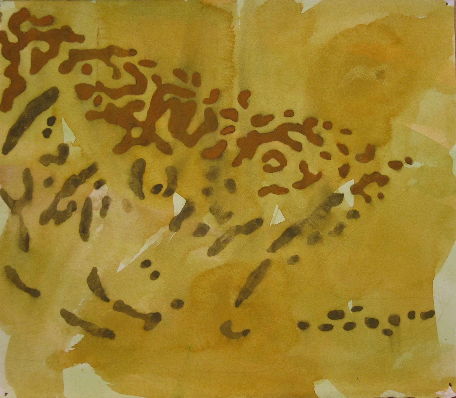 Worm trails-ochre (2015)