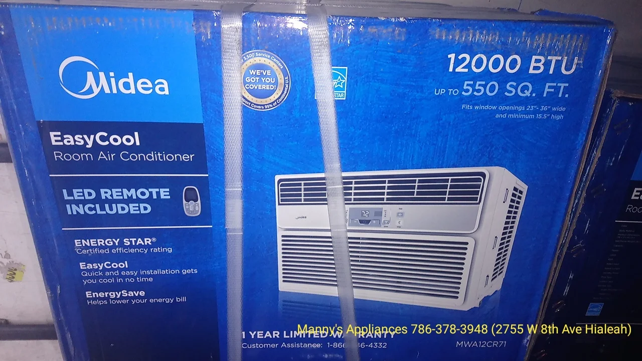 New 12,000 BTU Window A/C @ $ 300.00 ( 1 Year Warranty )