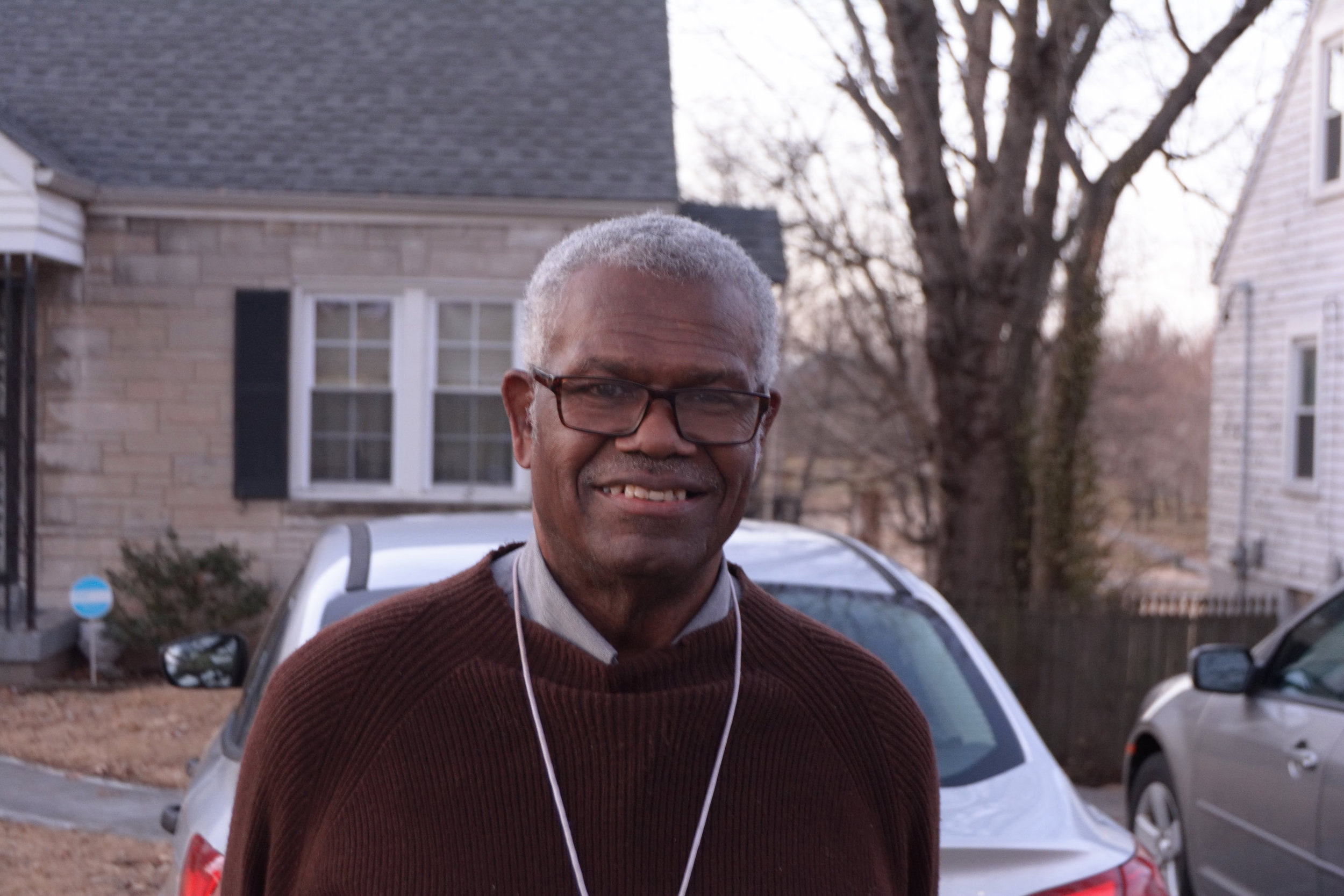 "There's nothing like the West. It's the neighborhood that I love. I've been here all my days, since 1948. We came from Alabama. My dad came here after he left the military. I came here when I was four and been here ever since. I've been in Shawnee since 1970. When I first came here, we couldn't move in this neighborhood, now we own the neighborhood! I don't know everybody like I used to because I'm older but everybody takes care of everybody. It's a quiet place. It's one of the few places in the city of Louisville where you can enjoy yourself. It's nice. That's why I stayed here. I wouldn't move anywhere else. Now, the wife may not agree with me but I love the West End. There's a lot of history here and a lot of good folks. The happiest moments of my life would be the transitions of change. Well, it was very inspiring. I bought my first house. I never owned a house. I got my first good job, the only job I had. You know, I was blessed with the changes. I know that and it comes from the man above. My parents didn't get a chance to do that. Well, they did it a little bit before they left but they got their own. It was great for us to have our own and to be able to say that it's our own and it doesn't belong to someone else. We worked hard everyday and raised our kids. That's the joy of my life. The biggest influence of my life was my father. He set standards. He didn't live that long but he set standards. He worked hard. He had nine kids and he provided for all of us. We didn't have everything but we had what we needed. Do the best that you can do. Have a little faith, as faith will help and guide you. You will get the desires of your heart. You have to keep on keeping on. Don't quit and don't let anyone turn you around. Make up your mind and then trust the Lord. There's no other school like Male High School. Male High School is one of a kind. It's the greatest of all time. My was 1958. There were people that tried to stop us but we just kept on pushing on. There's nothing like Male. It's all about the Bulldogs and that purple and gold. Make sure you put that in there." - Mr. Lawrence, Shawnee 