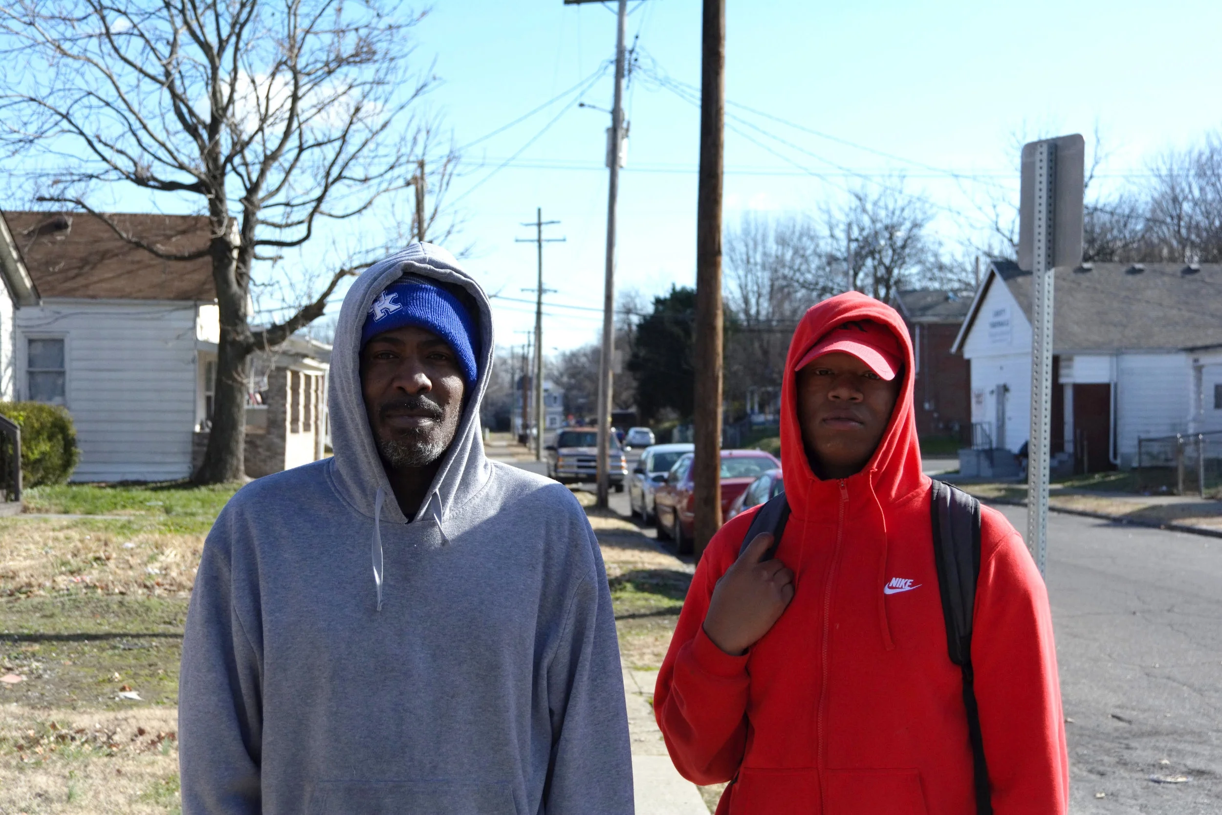 "This is where I'm from. Basically, man, you get what you give, in the West. I'm from here and I never been no where else. To me, it's home. The people around me make the West home. We're friendly and chill. You see a lot of shit going on but all of that's for a reason. It's not even like how the news makes it. They make the West seem like it's Monsterville. When people come down here, we open our arms. The West needs better housing, better cops, and better roads. You got the cops that patrol and ride pass and mean mug you, then back up and ask you what you're looking at. I almost got arrested for walking, yesterday. They're starting to fuck with people for no reason. I came from a place where police didn't have control over anything. We didn't need them because we looked out for each other. Now, you have people with these guns. We need something like this because it's coming from us. People out there don't know what's really going on inside. They tell people what they think but we don't feel that. They need the information from the people on the inside. I hate how the news will stress shit and make it something that it really isn't." - Shawn & Jay, California