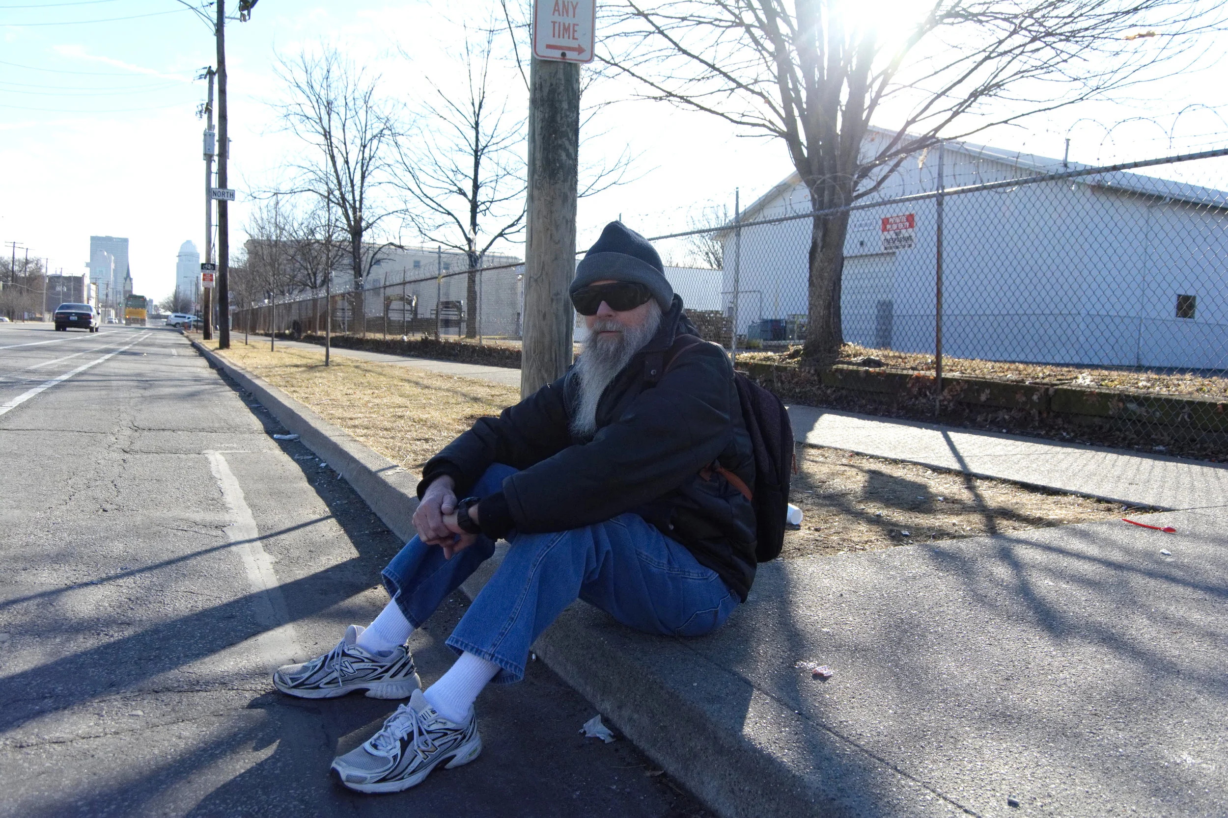 "We need more stores in this area. You know, somewhere where we can get some quality stuff. We got a million Dollar Stores but we need better stores for a better shopping experience. That would be the biggest improvement that I can think of. Also, they need to fix the sidewalks and streets to make them a little better. My advice to the world is to let things go. If something bothers me, I just tell myself to get over it and move on. There's other stuff to do besides being angry and depressed. Drop all of that and move on. Find something to do and not something to sit on." - Dave, Russell