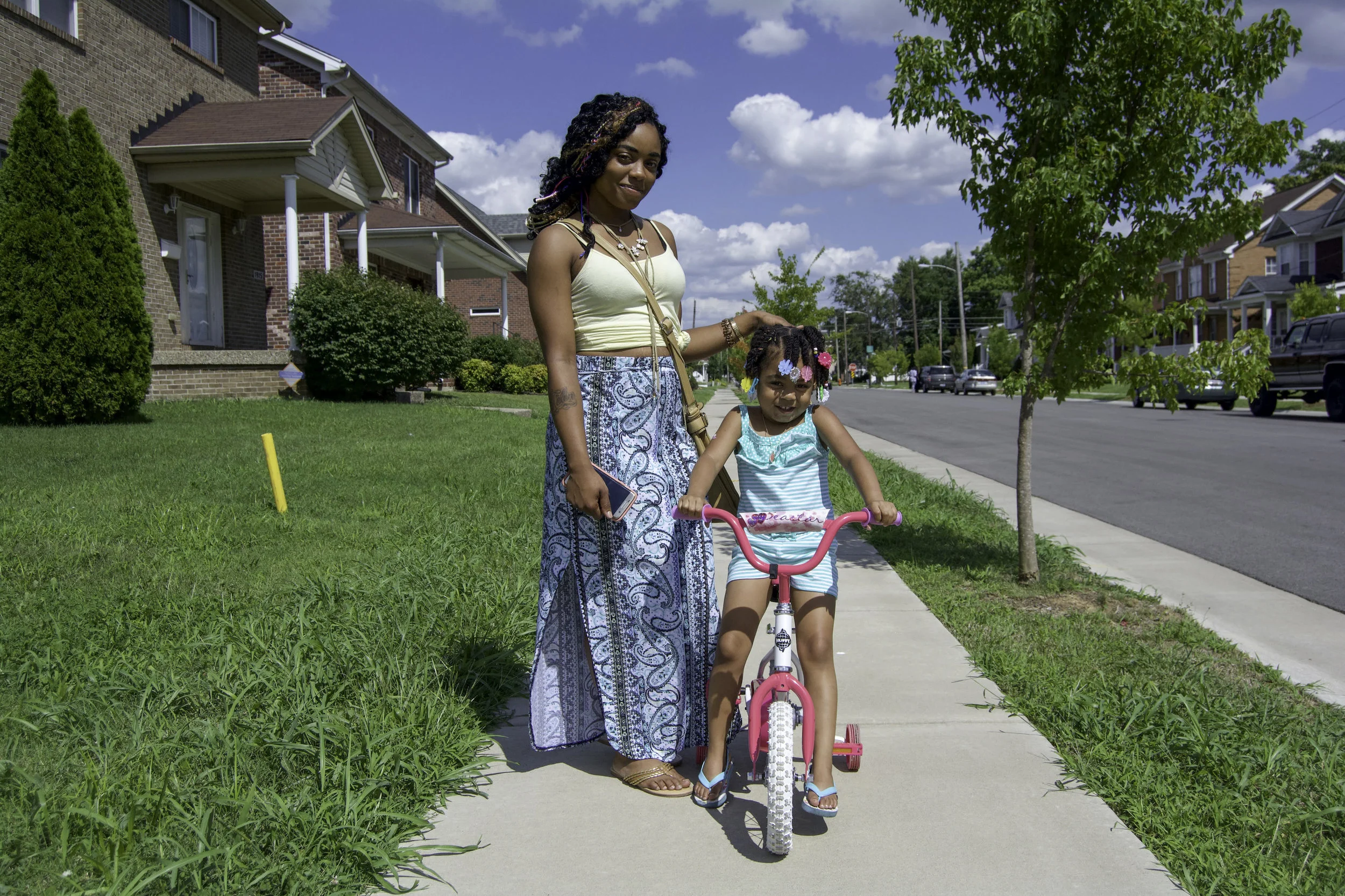 “I like the West End. It just makes me feel like I’m home. I haven’t had a negative experience. Nobody’s every robbed me or anything like that. It’s been good. I even love that my daughter can grow up and be around people that look like her. One of my favorite places in the West is the Urban League. I love that place. It has been an amazing place for me and my daughter. Everything you need, no matter what, you can get it there. We need more places like the Urban League. We need more places that really take care of the people within the community. If we had more places that focus on the youth, the homeless, and mental health, we would have a better community. My goal is to have a place and program that’ll help get the youth off the streets. I’m trying to figure out how to do that and then I’ll execute. I want to have a place where the homeless youth can come to and focus on something positive and have another outlet. I want people to be more positive and do everything with love. Know that there are good people out here and not everybody’s negative. Smile more and show more love.” - Nisha (pictured with daughter, Mykah), Russell