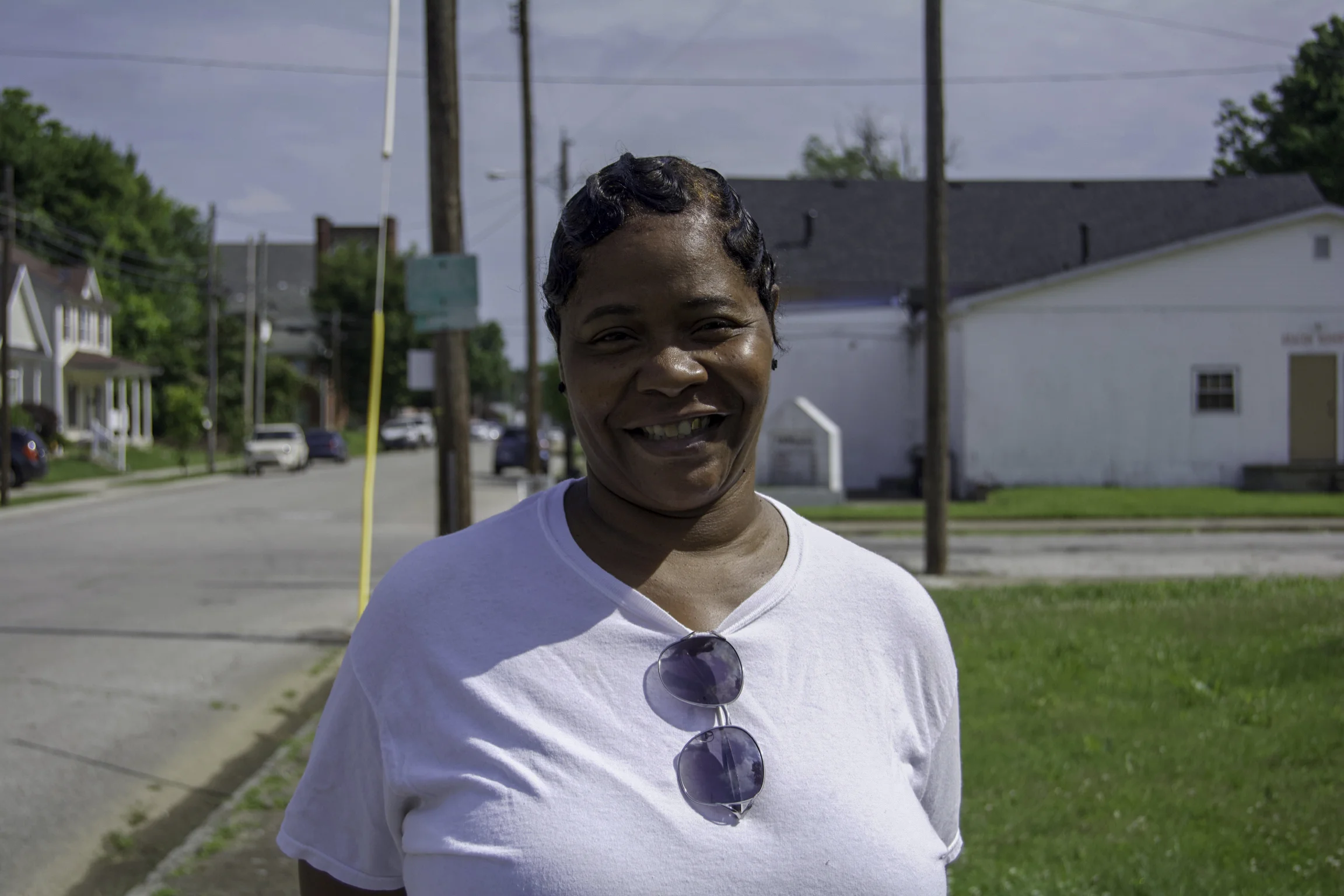 “It’s nice here. I’ve been here, in Russell, for about two years now. I live next door to that church over there. I don’t attend it but I do get the word because he puts that big box (speaker) out there for everyone to hear. It’s pretty nice and laid back, I like it. I don’t like that I don’t have a washer and dryer but other than that, it’s been nice. I’ve been in the West End all my life. I use to live in the California neighborhood, on Prentice. That’s where I was born and raised. Coming up was good, you know that old school stuff. It wasn’t like it is now - it’s crazy now. There’s no hopscotch, hide n’ seek, or jump rope. That was good stuff. Maybe, we just need to do it with the kids. Sometimes, we’re not taking the time out to do it with them. I had it good, growing up. I guess I’m old-timey. Living here has been positive. Growing up in the West End, I learned how to respect people. We got along with each other and because of that, it’s made me a good person. Now, it seems like people can be so hateful towards one another. We just need to love one another. It always seems like we don’t like each other. We just kill each other and it’s grimy. When I lost my mama, it made me grow up. That impacted my life in a big way. I was always with her. She was living with me. People thought that I couldn’t make it on my own but I could. I took care of her but we took care of each other but I had to get out on my own. I had to learn how to really be by myself. That was life changing for me. I had to grow up and be a woman. She died in March 2011. That was life-changing. It’s a blessing to still have your mom because you’ll miss them every day when they’re gone.” - Teresa, Russell