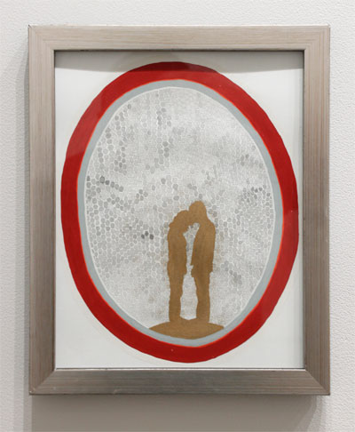 Kelly Sherman Drawing for the Couples series Mixed media with ink, watercolor, gouache and enamel on paper